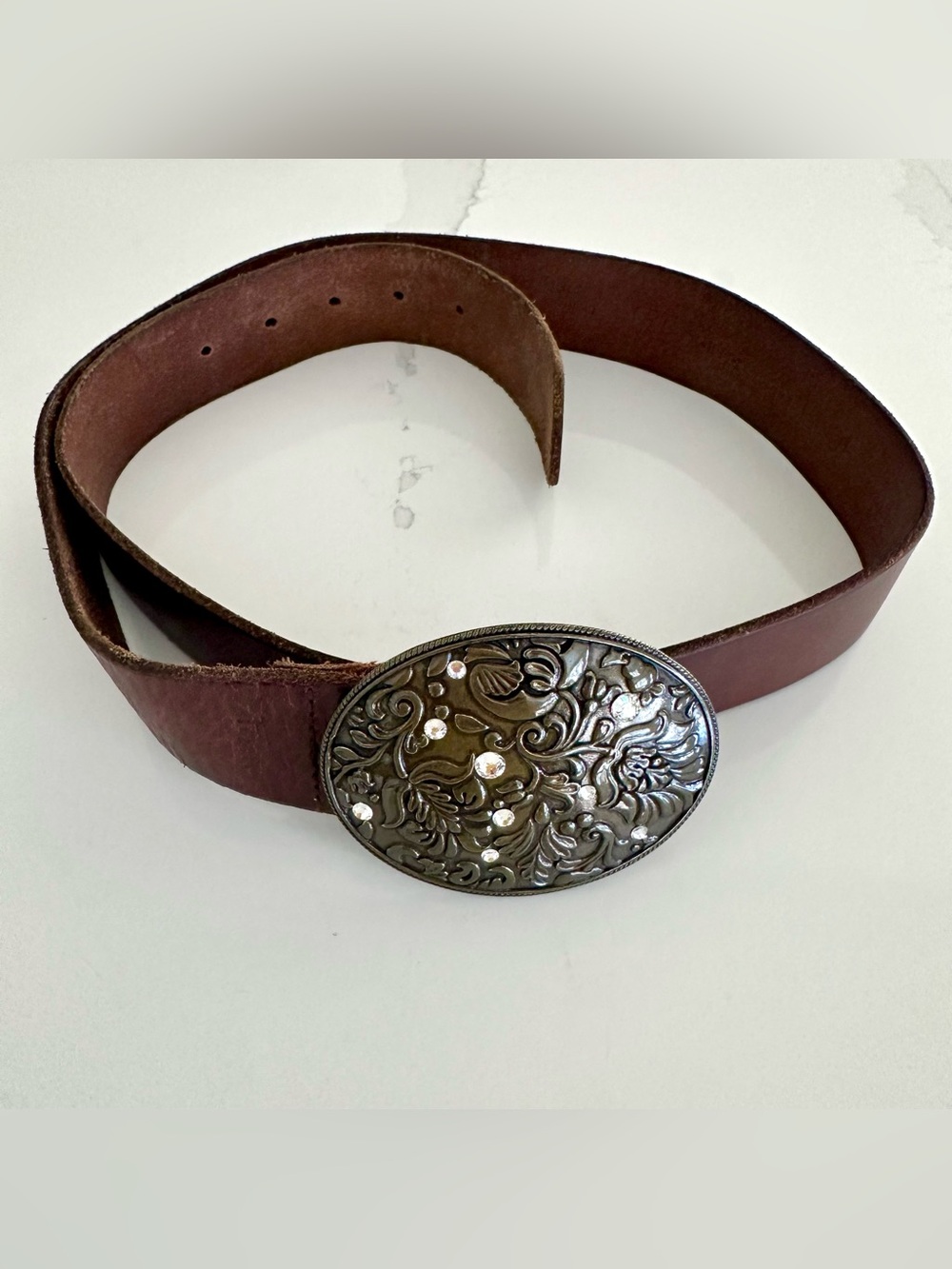 Vintage Fossil Leather Belt - Picture 2 of 3